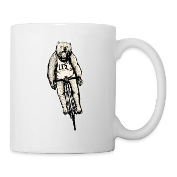 Fahrrad - Tasse - Weiß - Rechts