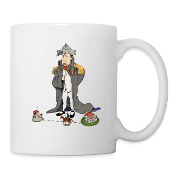 Funny Napoleon Bonaparte cartoon cartoon - Mug - white - Right