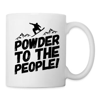 Snowboarding Snowboard Snowboarder Powder - Tasse - Weiß - Rechts