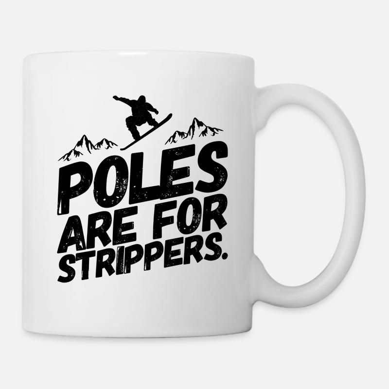 Snowboard Snowboard Snowboarder Décapant - Mug blanc - blanc