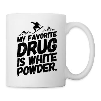 Snowboarding Snowboard Snowboarder Droge - Tasse - Weiß - Rechts