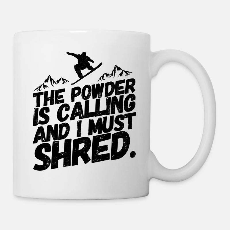 Snowboarding Snowboard Snowboarder Shred - Tasse - Weiß