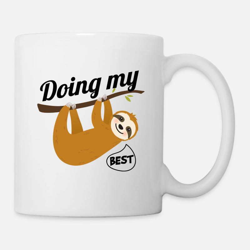 Funny Sloth Quotes - Mug - white