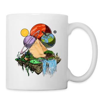 Egyptian Pyramids Space Aliens Ancient Conspiracy - Mug - white - Right
