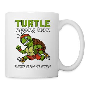 Tortue Running Team Cardio Entraînement - Mug blanc - blanc - Droite