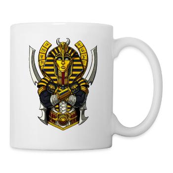 Egyptian Pharaoh Tutankhamun Ancient Anunnaki King - Mug - white - Right