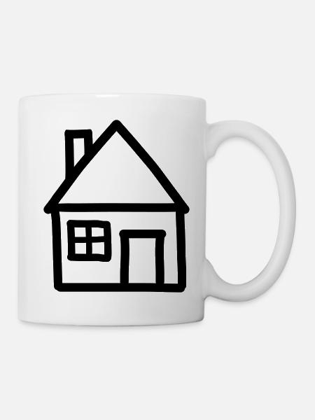Maison - Mug blanc - blanc