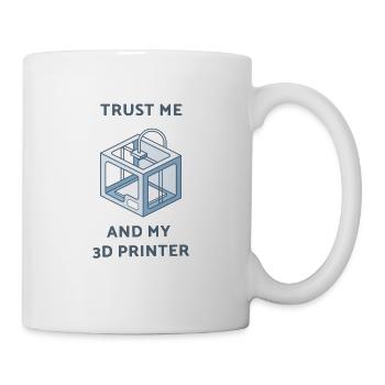 Impression 3d - Mug blanc - blanc - Droite