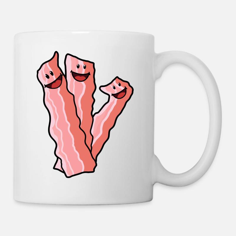 Bacon Jambon Nourriture de porc - Mug blanc - blanc