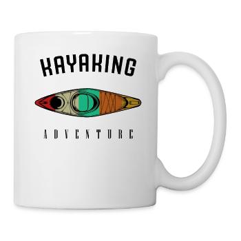 Cadeau rétro vintage en kayak de canoë - Mug blanc - blanc - Droite