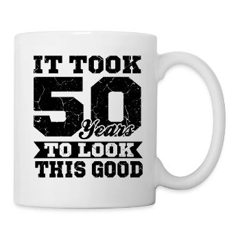 Geburtstag 50 Jahre - Tasse - Weiß - Rechts