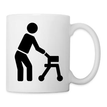 Rentner - Tasse - Weiß - Rechts