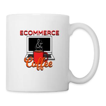 E-Commerce & Coffee Online Marketing Gift - Mug - white - Right