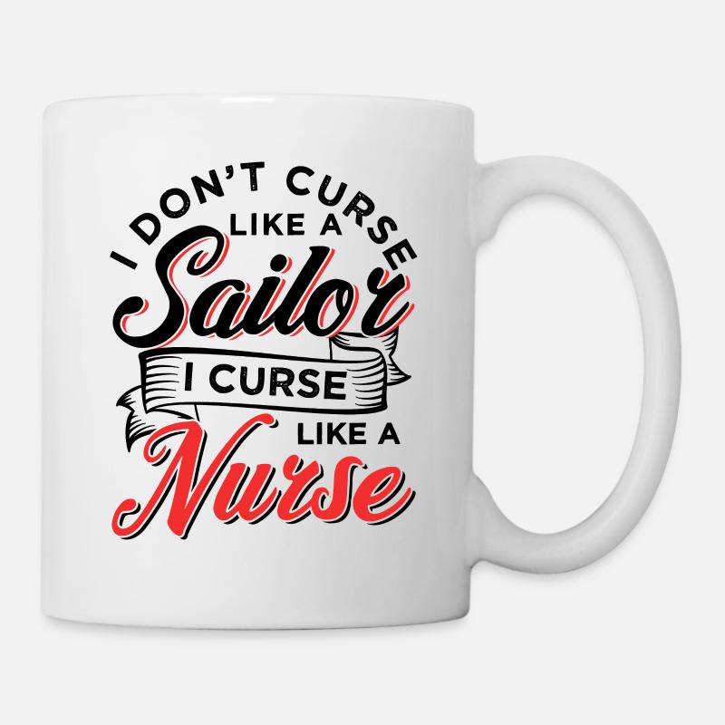 Curse Like A Nurse - Mug - white