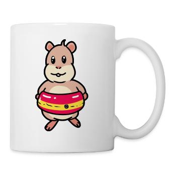 Baignade baignade hamster rongeur anneau de natation enfant - Mug blanc - blanc - Droite
