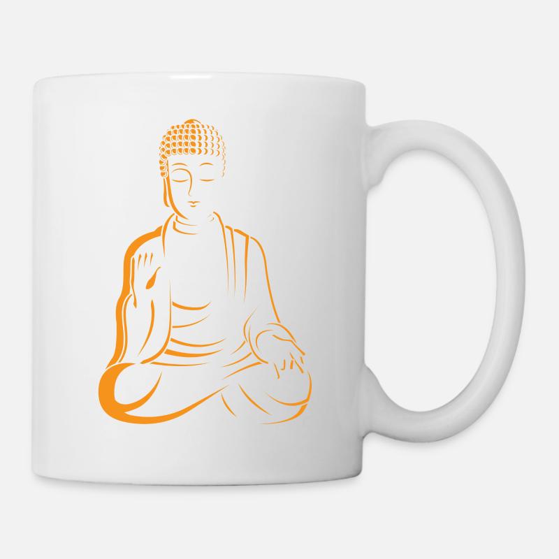 Protection de bouddha protection de bouddha - Mug blanc - blanc