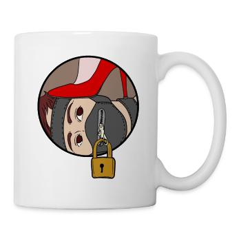 devot Sklave Domina Femdom Female Domination BDSM - Tasse - Weiß - Rechts