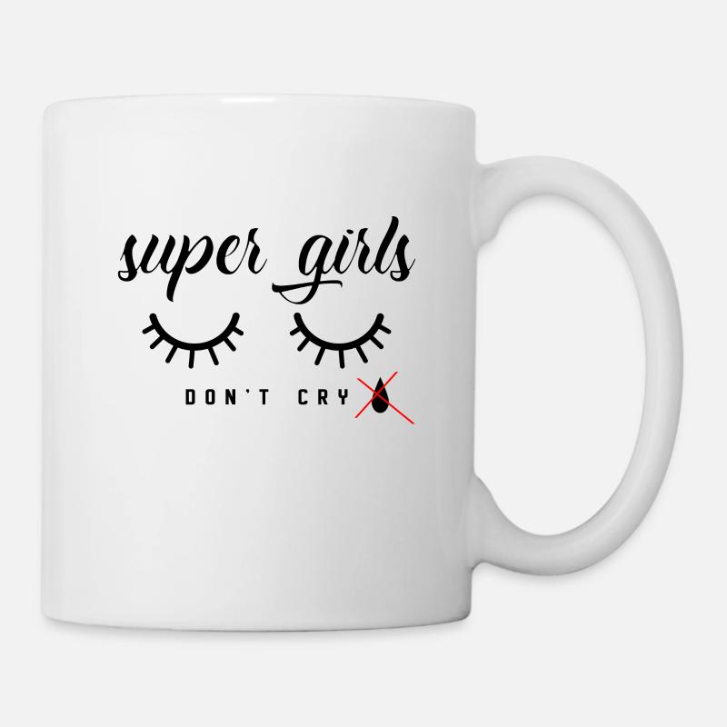 Super Girls Do not Cry - Mug - white