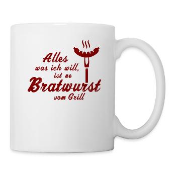 All I Want Is Ne Bratwurst Grilled - Mug - white - Right