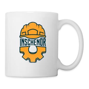 Ingenieur Inschenör Rechtschreibung Jubiläum Gesch - Tasse - Weiß - Rechts