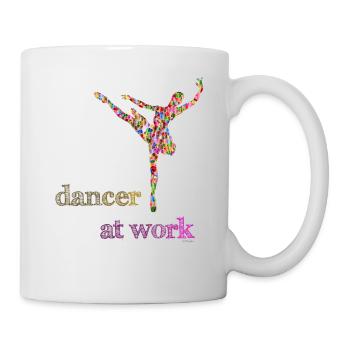Tänzerin bei der Arbeit - ODIFacto Design - Tasse - Weiß - Rechts
