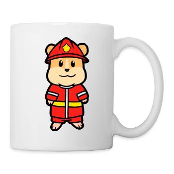 Pompiers pompiers hamsters rongeurs enfants profession - Mug blanc - blanc - Droite