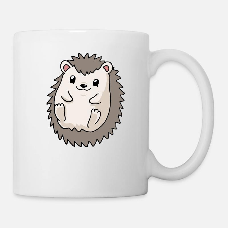 Kleine Baby Igel Hedgehog - Tasse - Weiß
