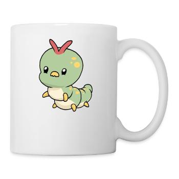 Petite chenille mignonne - Mug blanc - blanc - Droite