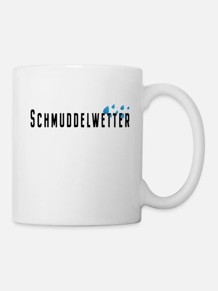 Schmuddelwetter Regen Winter Herbst Hamburg Norden - Tasse - Weiß