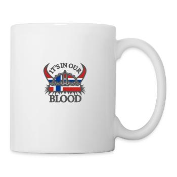 Norvège C'est dans notre sang Viking - Mug blanc - blanc - Droite