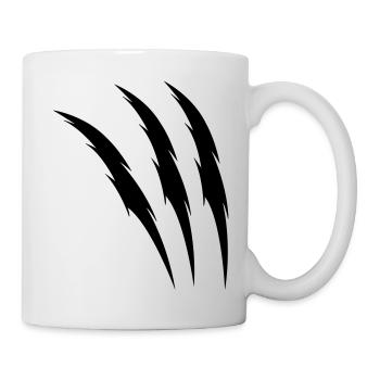 krallen - Tasse - Weiß - Rechts
