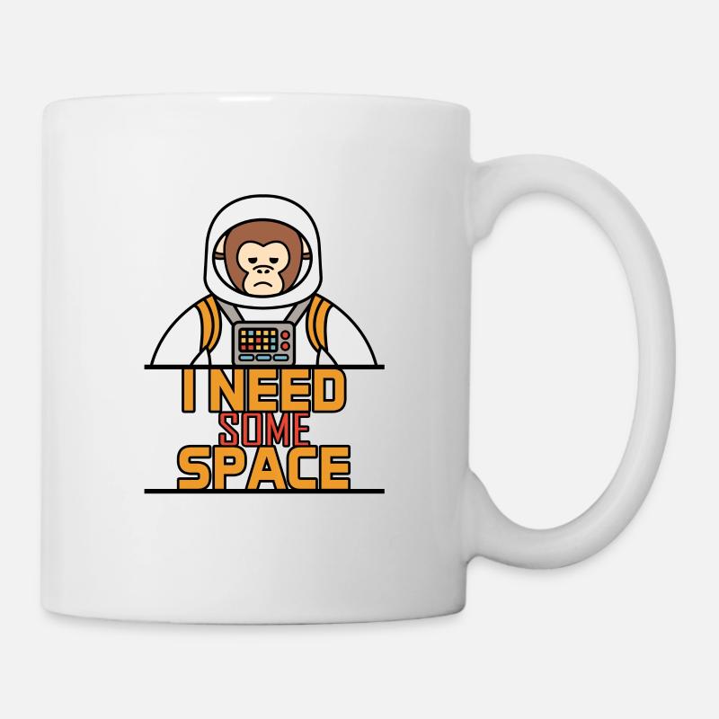 singe - Mug blanc - blanc