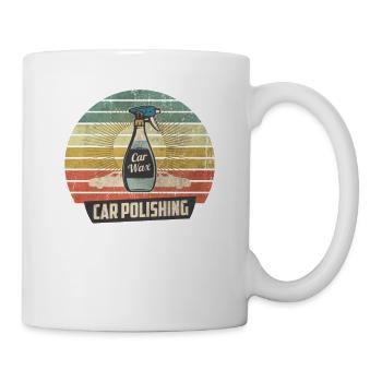 Autopflege Polier Car Wax Design - Tasse - Weiß - Rechts
