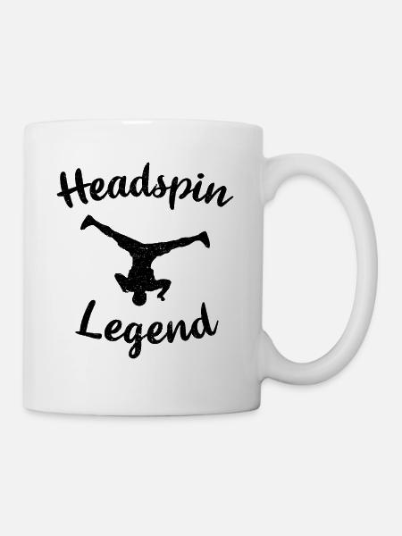 Headspin Legend Breaker Tanzen Bboying - Tasse - Weiß