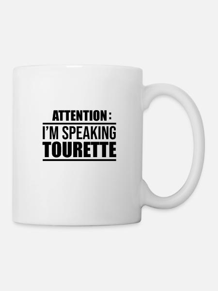 Tourette - Kopp - hvit