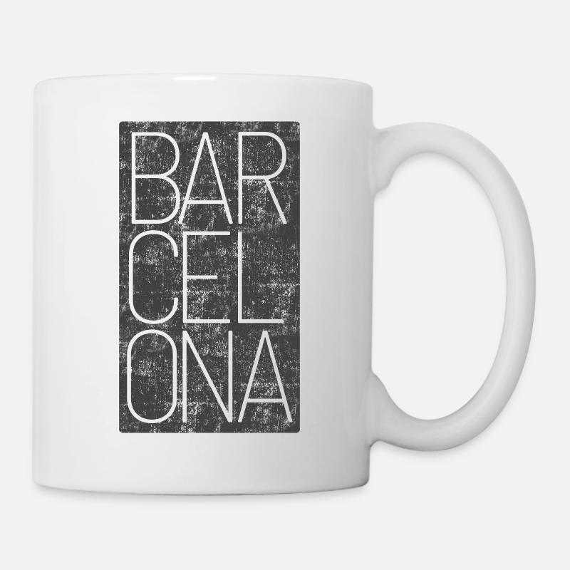 Barcelone Souvenir Catalogne Espagne - Mug blanc - blanc
