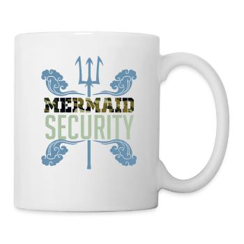 Meerjungfrau Beschützer Security - Tasse - Weiß - Rechts