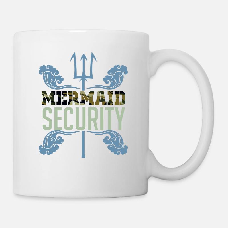 Meerjungfrau Beschützer Security - Tasse - Weiß
