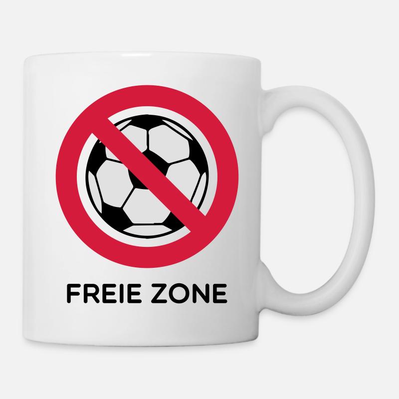 Anti Fussball - Tasse - Weiß