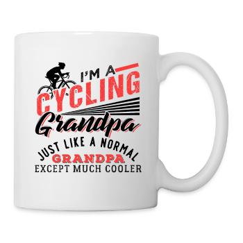 Cool Cycling Grandpa - Mug - white - Right