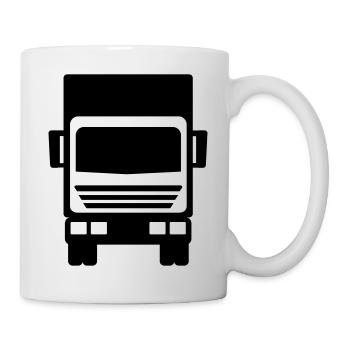 LKW - Tasse - Weiß - Rechts