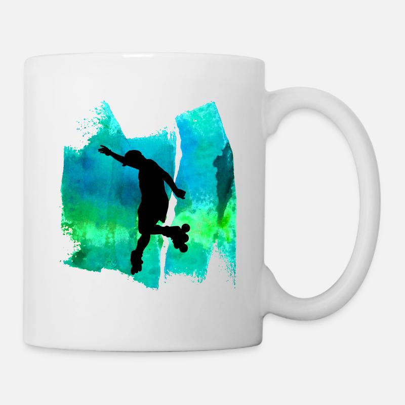 Rollerskates Inline-Skates Rollerblades T Shirt - Tasse - Weiß