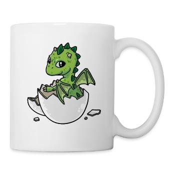 Bébé naissance oeufs éclore Dino Dragon Fantasy - Mug blanc - blanc - Droite