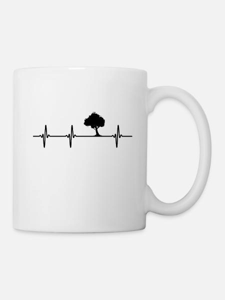Landschaftsarchitekt Gartenarchitekt EKG Geschenk - Tasse - Weiß