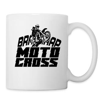 Motocrosser Rider Moto Cross Motocross Motorcycle - Mug - white - Right