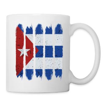 Cool Kuba Nationalflagge Modern Havanna Geschenk - Tasse - Weiß - Rechts