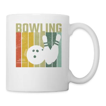 Bowling Retro - Tasse - Weiß - Rechts