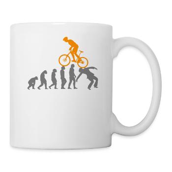 Evolution MTB Mountainbike Mountain Biking Bike - Tasse - Weiß - Rechts