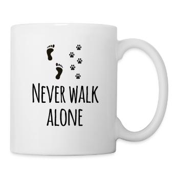 never walk alone - Tasse - Weiß - Rechts