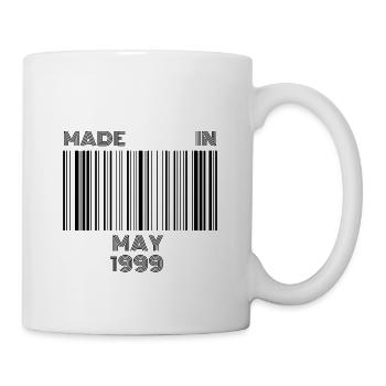 20. Geburtstag Geschenk | Barcode Made in Mai 1999 - Tasse - Weiß - Rechts